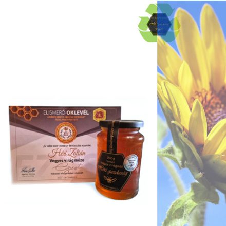 Termelői vegyes virágméz 500g -dijazott