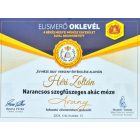 Narancs-szegfűszeg ágyon érlelt termelői akácméz 500g-dijazott