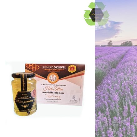 Levendula ágyon érlelt termelői akácméz 500g -díjazott
